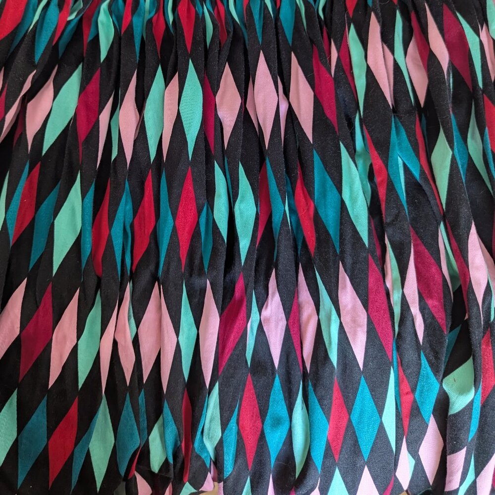 Pin Up Couture-Courure For Everybody Harlequin Circle Skirt Size 3X Like New - Picture 8 of 13